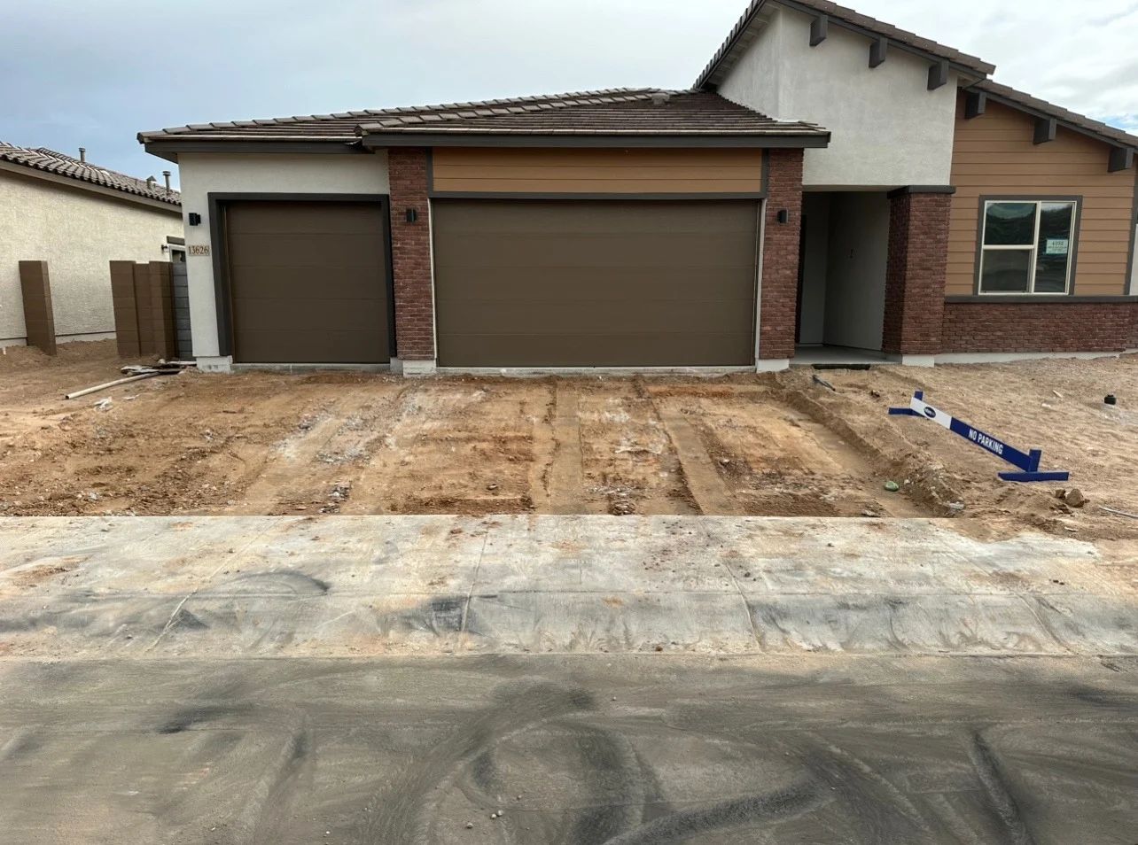 Driveway tear-out, after