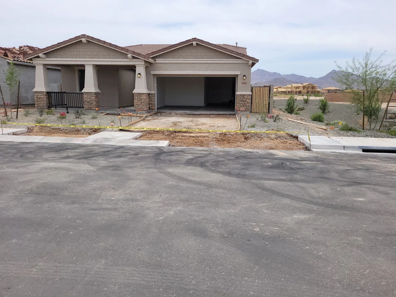 Finished frontage